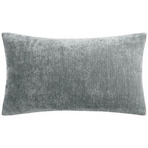 Chenille Throw Pillow Covers Cushion Water Repellent 12"x20" Light Gray